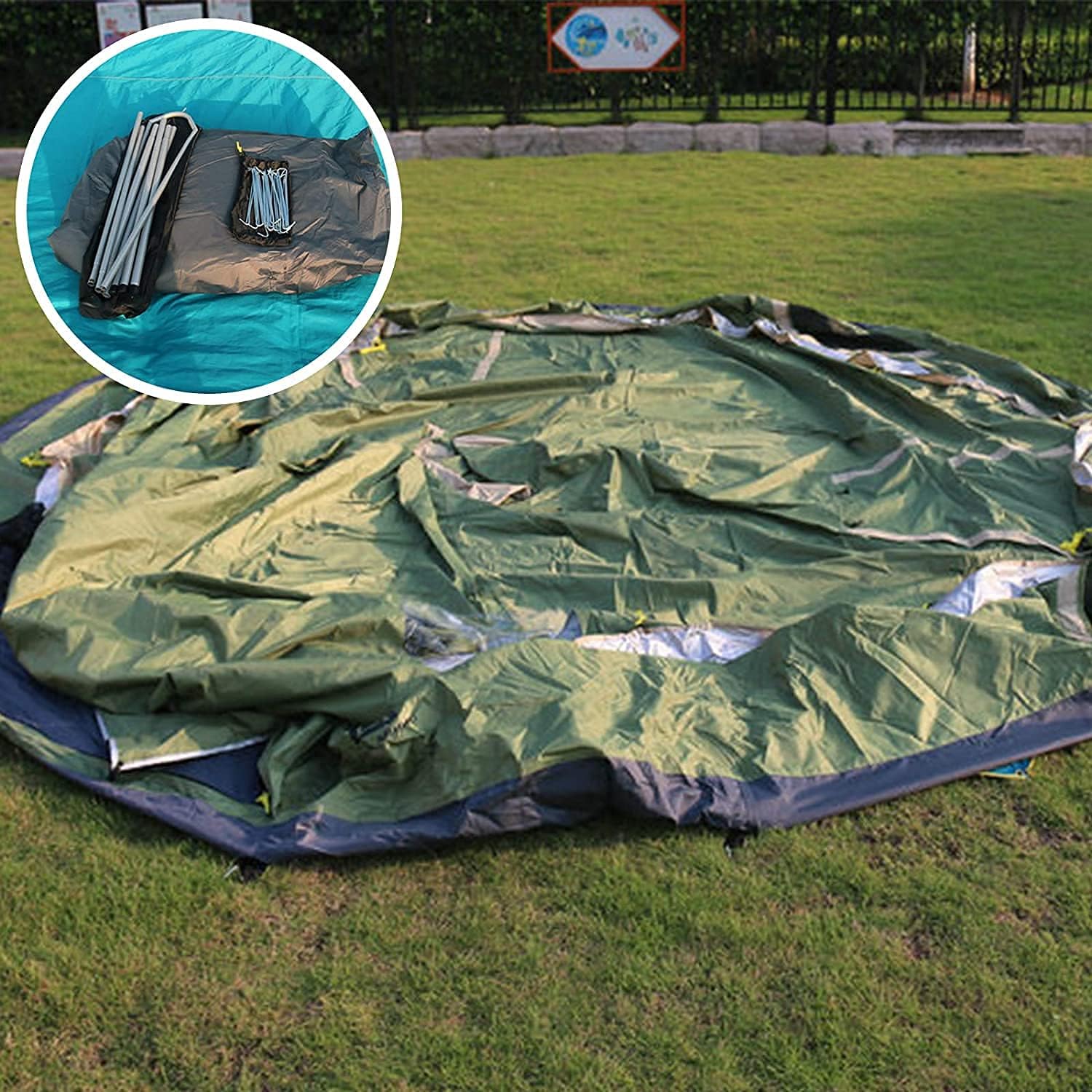 ファミリーブラックラベル 4〜5人用テント FIELDOOR テント ドーム型