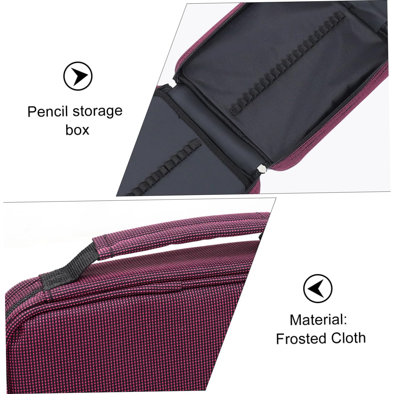 Holibanna 1Pezzi Sacchetto Portatile Astuccio Multifunzionale Per Cancelleria Con Cerniera Design Spazioso e Maniglia Per Facile Trasporto Per Scuola e Arte