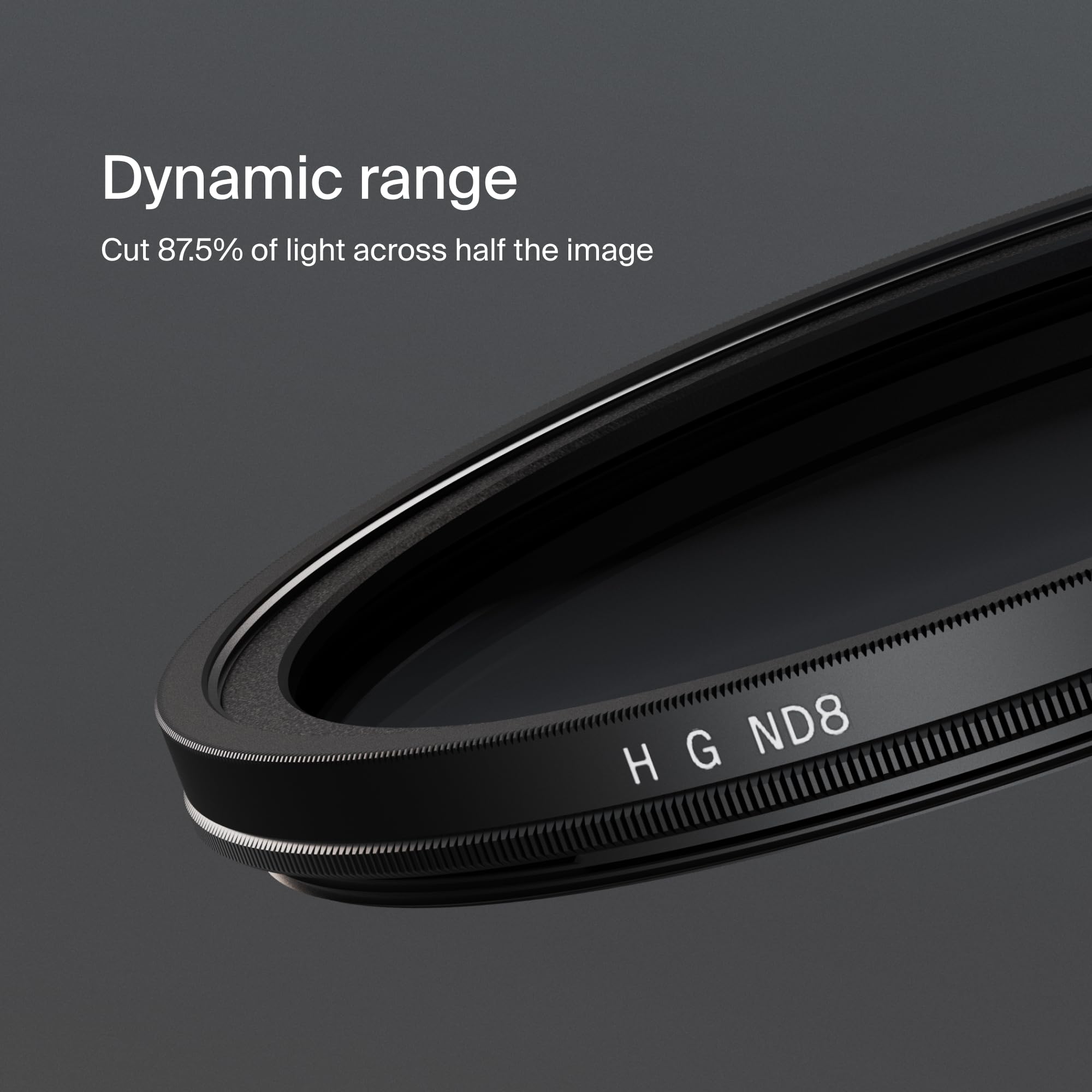 Urth 55 mm Grauverlaufsfilter Hard ND8 GND Filter (Plus)