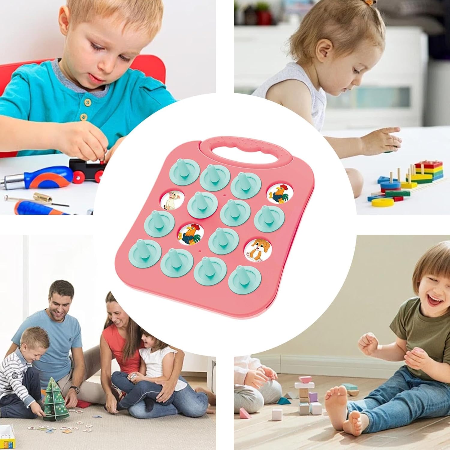 Genérico Memory Game for Kids - Memory Game | Educational Correspondence Game | Travel Games | Memory Board Game | Montessori Toy | Travel Memory Game