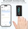 Oxímetro de Dedo Bluetooth Wellue, Monitor Saturación Oxígeno con App Gratis, Baterías, Estuche y Cordón 3