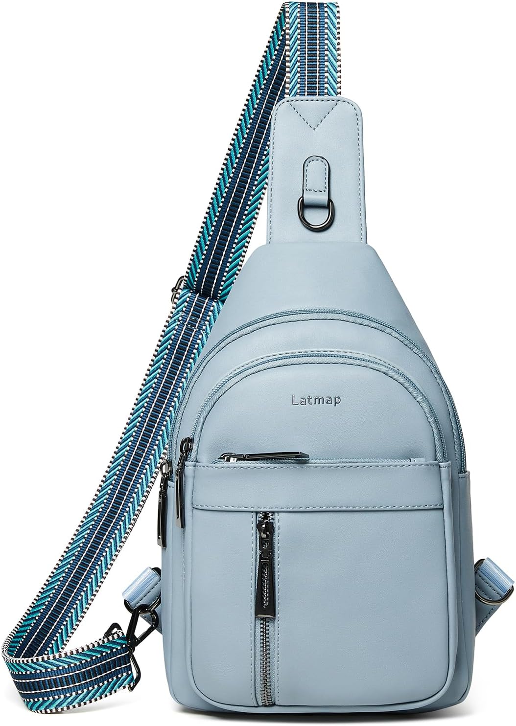 7L Sling Bag For Women Men Backpack Fanny Pack Crossbody Chest Travel Shoulder Belt Bags Purse Handbag PU Leather