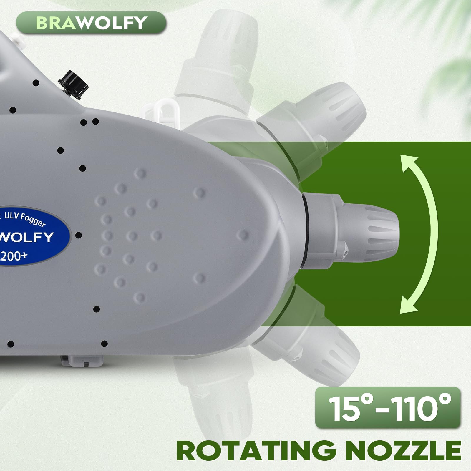 P200+ - Máquina eléctrica ULV de nebulización fría 9L + atomizador de niebla de mochila - Caudal ajustable, distancia de pulverización de 33 pies, pulverización de gran área para el hogar, interior