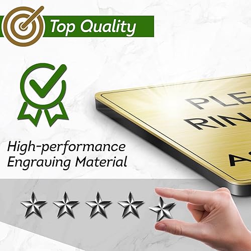 Miniatura 6 de My Sign Center - Letrero personalizado, letrero de oficina, placas de nombre de negociooficina para puertaspared, interiorexterior, 6 x 6 pulgadas,