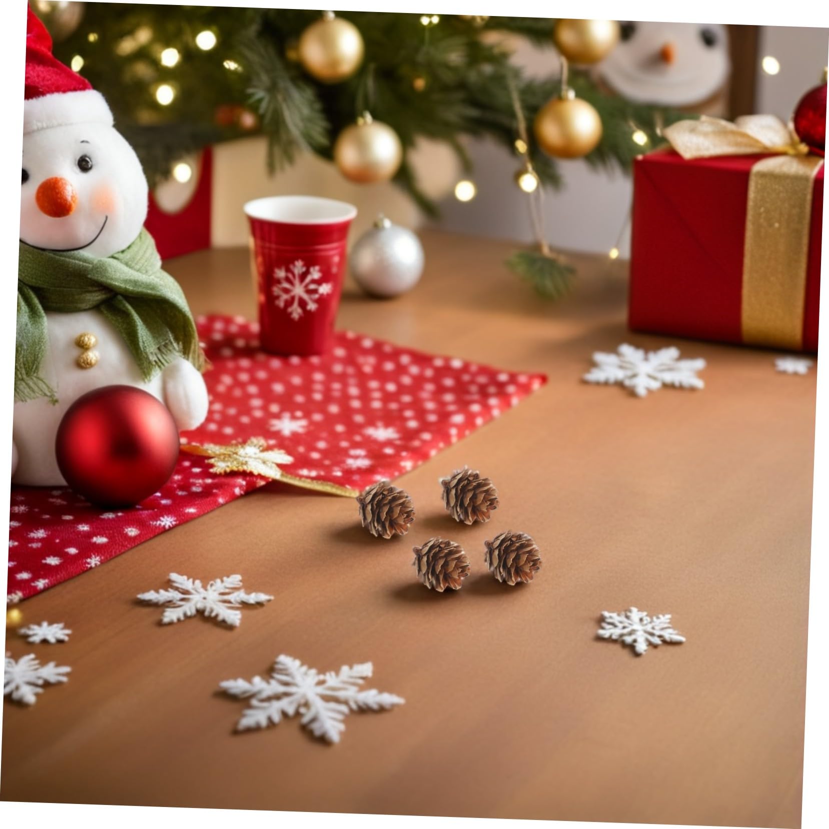 Gatuida Mini-kiefernzapfen-Ornamente Rustikale Tannenzapfen für Weihnachtsbaum-Dekoration Party-Dekorationen und DIY-projekte Natürliche Ästhetik Leicht Aufhängbar Langlebig für Wiederholt