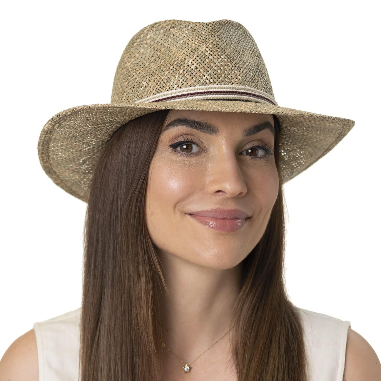 Mayser Sombrero de Paja Calas Mujer/Hombre - Made in The EU Outdoor Bogart Sol Verano Primavera/Verano