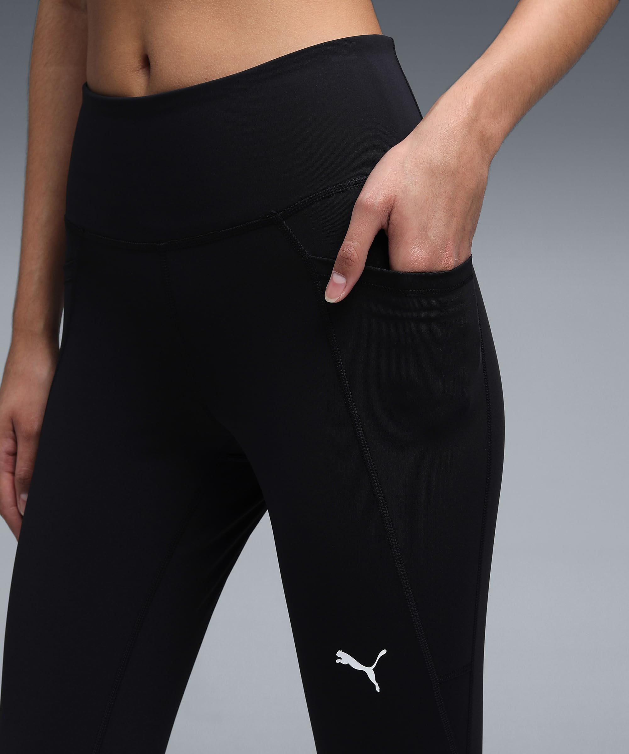 PUMA W TAD ESSENTIAL HW CAPRI TIGHT, medias bebe Unisex adulto, PUMA Black,