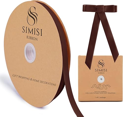 Miniatura 19 de Cinta de terciopelo rosa de 5/8 pulgadas, 25 yardas para árbol de Navidad, envoltura de regalos, ramo de flores, decoraciones de corona, fabricación