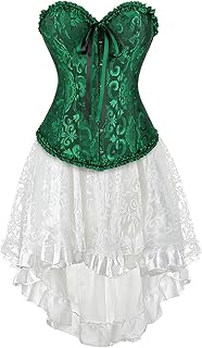Overbust Corset Tops For Women: Lace Up Corsets Vampire Costume Women Dress - Costumes For Renaissance Festival