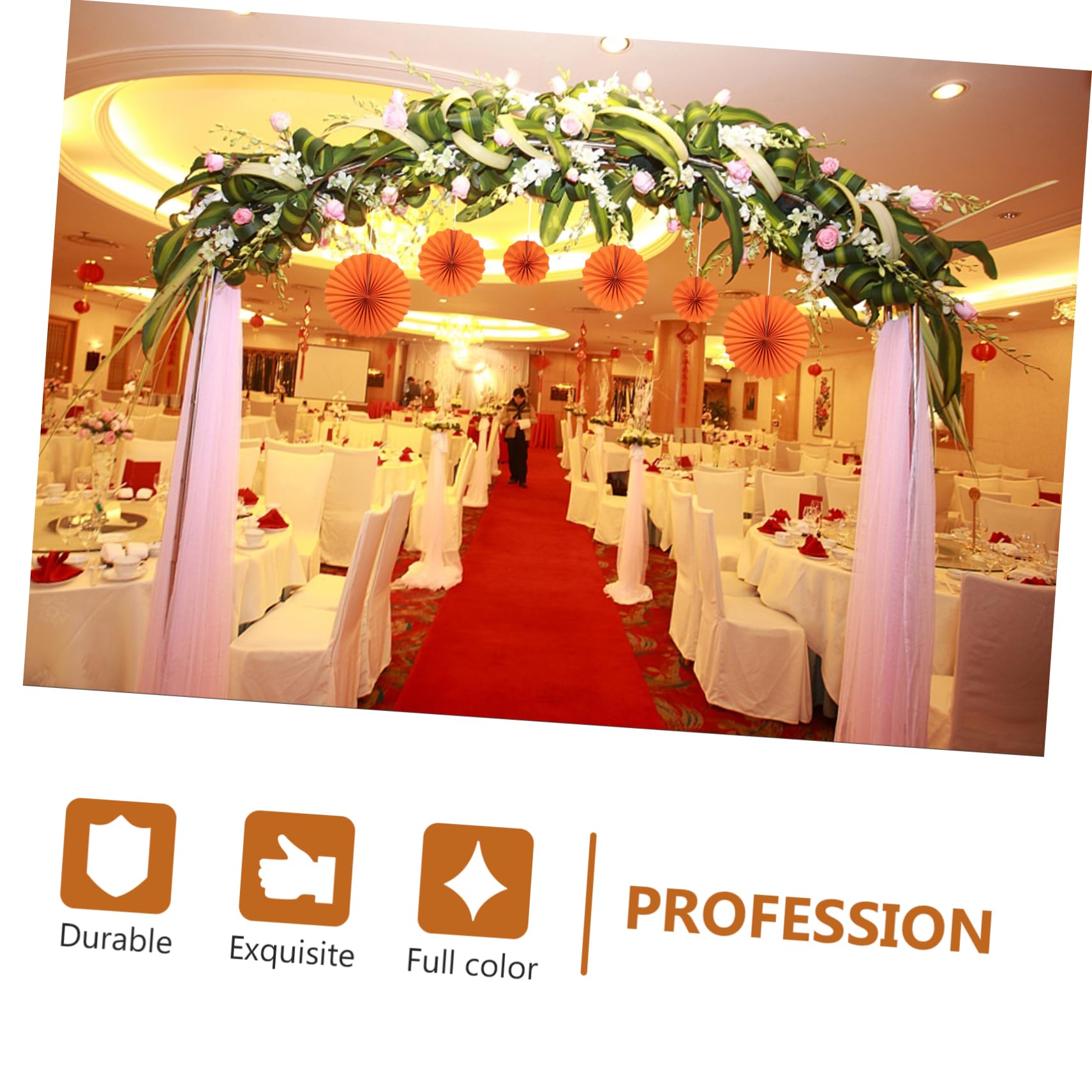 Alipis 3 Sets Hochzeitsfächer Papier-faltfächer Party-papierfächer Blumendekorationen Für Partys 6 Stück X 3