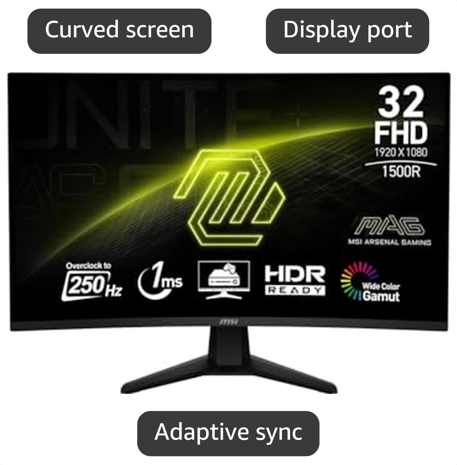 【訳あり品／スタンドなし】MSI MAG 32C6X 曲面 32インチ Amazon.com: msi MAG 32C6X 31.5-inch 1920 x 1080 (FHD) Computer