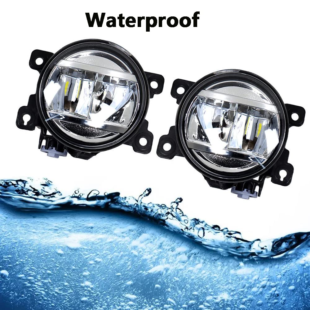 Riloer 2pcs LED auto fendinebbia anteriori, sinistra destra 6000K bianco freddo illuminazione fendinebbia sostituzione per H0NDA C-ivic S-edan/H-atchback/Si 2022, con cablaggio interruttore