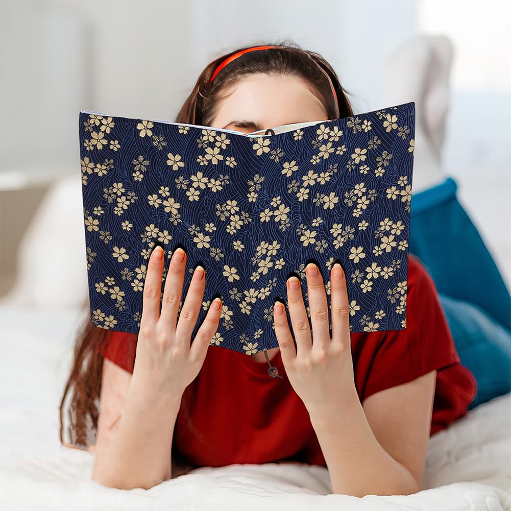 OLYCRAFT Tissu Motif De Fleur Couvertures De Livres A5 Couverture De Livres Couverture De Poche 15.5x22x7mm Couverture Rigide Livres Couvertures Pour Carnet Bible Planner Book Lovers Accessoires