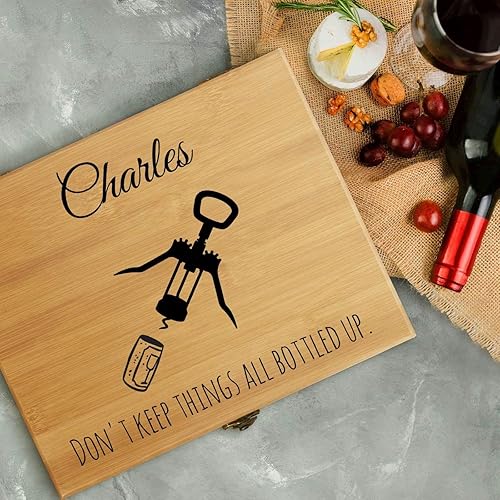 Miniatura 3 de Maverton Juego de abridor de vino para él - Juego de sacacorchos de sumiller - Accesorios de apertura de vino de acero inoxidable en estuche de