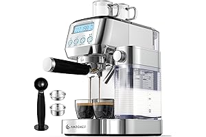 amzchef Cafetera Capuchino, la Máquina de Café Perfecta para Amantes del Café