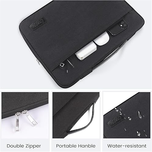 Miniatura 5 de iCasso Funda rígida para MacBook Air de 15 pulgadas 2024 2023 Release M3 A3114 M2 A2941, funda rígida y bolsa de transporte para laptop, protector