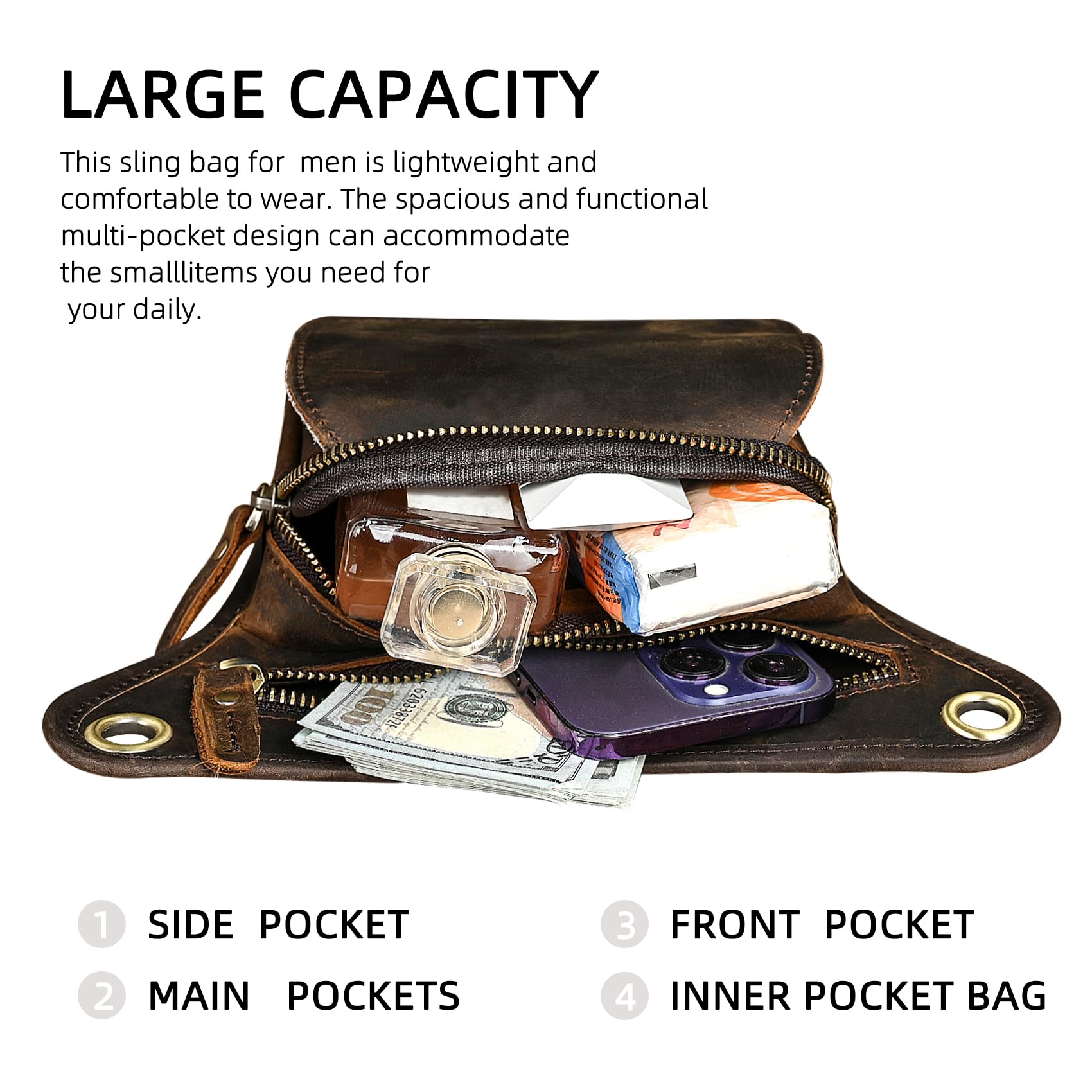 Toile Imperméable + Cuir Véritable Moto Fanny Sac de Taille Waist Bag Cuisses Sacs pour Les Jambes pour Hommes Femmes FB211-6
