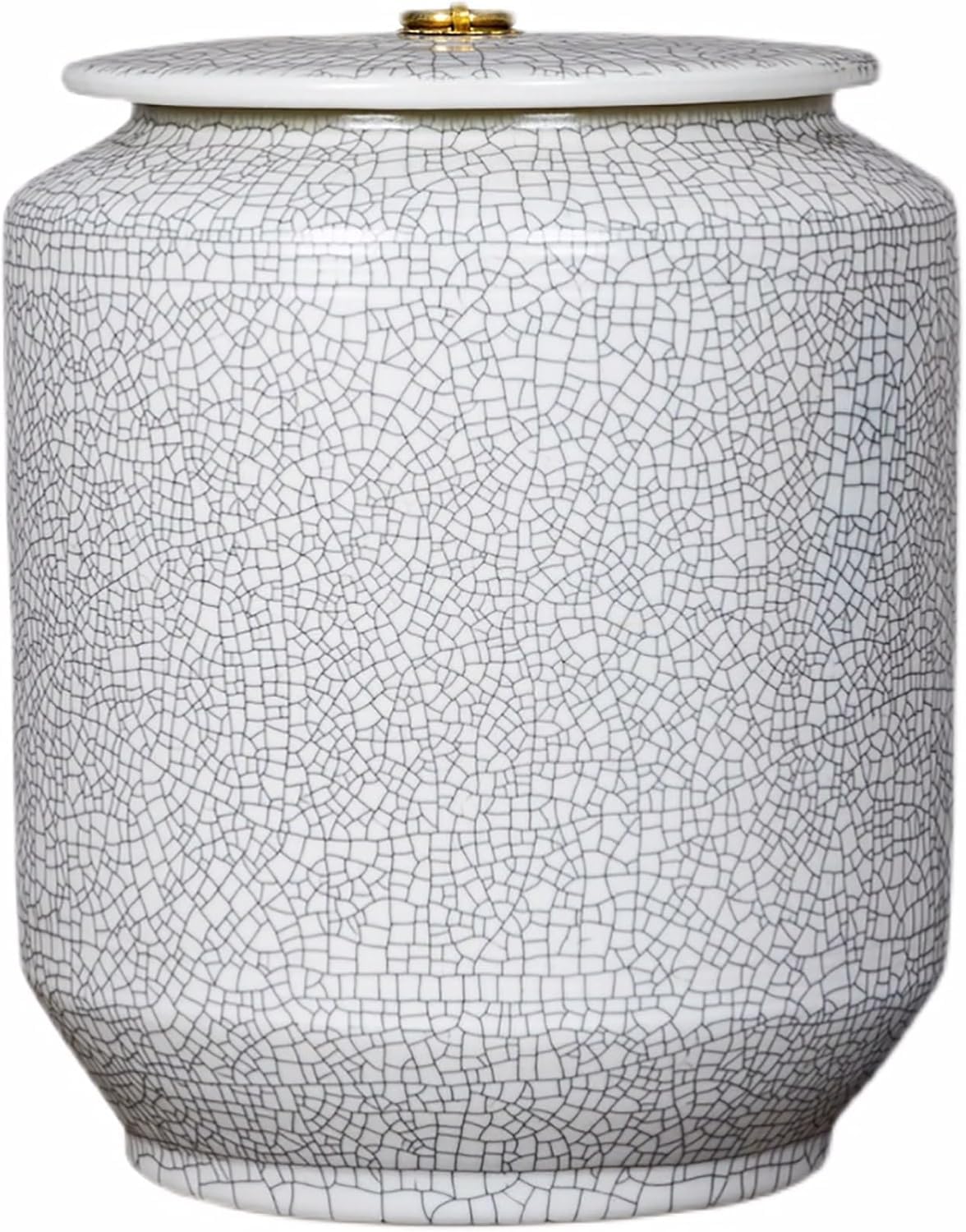 MESCXTY Ceramic Storage Container Large Capacity Grain Dispenser Food Airtight Chinese Rice Dispenser(55lb/25kg)