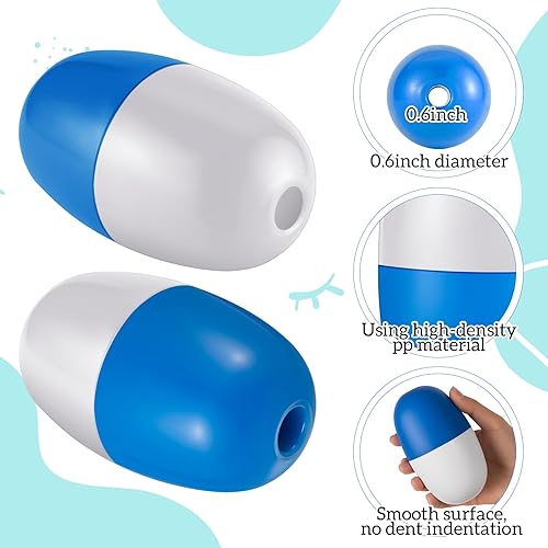 Vista 26 de Lewtemi Buoys Flotadores de cuerda marinos, 4.72 x 2.75 pulgadas, agujero de 3/5 pulgadas, marcador de pesca en aguas profundas a granel