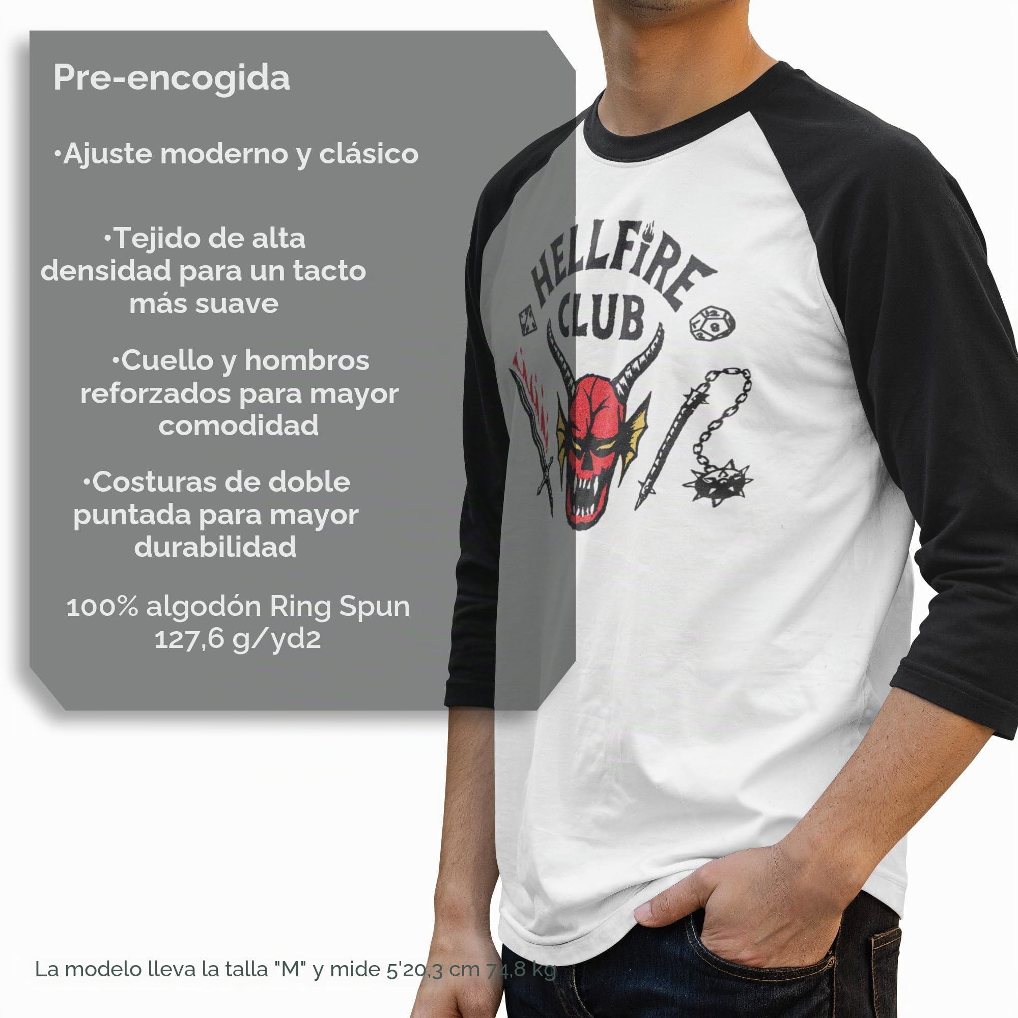 Stranger Things Camiseta Hellfire Club para Hombre