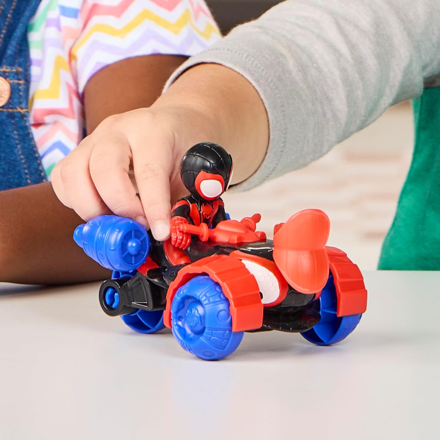 Marvel Spidey and his Amazing Friends Action Figure and Toy Vehicle 3 Pack, 3 Poseable 3-Inch Figures, 3 Vehicles, 3 Accessories, Super Hero Toys, 3+