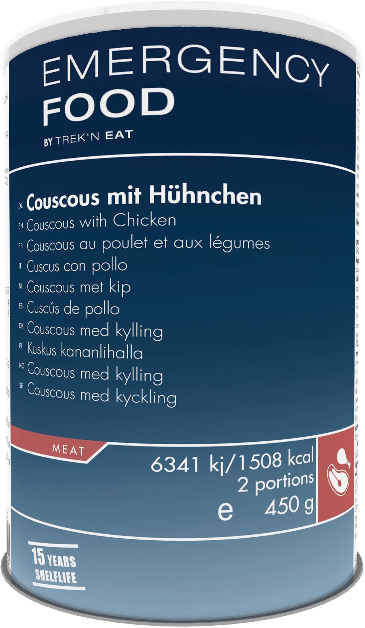 Trek'n Eat Emergency Food Barattolo 450 g Couscous con pollo
