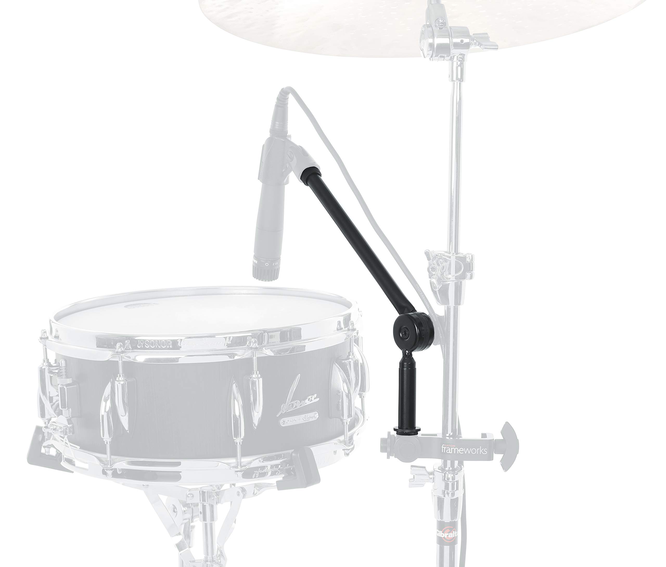 Gator Frameworks Regulowane, kątowe ramię wysięgnika mini z blokadą konstrukcji; 23 cm wysięgnik (GFW-MIC-CLMPBM9)