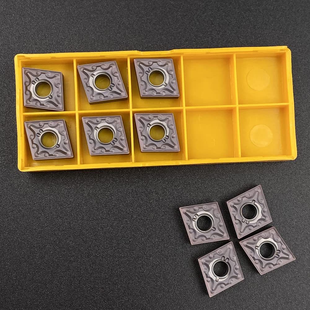 GBJ 10pcs CNMG 431 -MA CNMG120404 -MA Bronze Carbide Turning Inserts Lathe Carbide Inserts Cutting Tools for Machining Stainless Steel