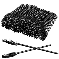 Vista 1 de GUMIKE - 100 piezas de cepillos desechables para pestañas y maquillaje, para extensión de pestañas y cejas (negro)