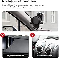 Vista 7 de iOttie Easy One Touch Signature soporte de teléfono universal para tablero y parabrisas de auto, soporte de escritorio con base de ventosa y brazo
