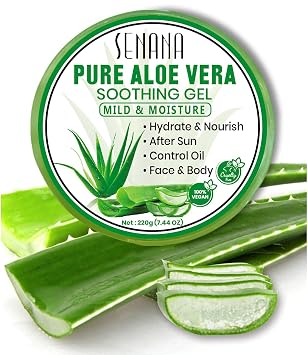 Aloe Infusion Body & Face Moisturizer -for Dry Skin, Anti Wrinkle, Soothing Aloe Face Moisturizer, Multipurpose, Hydrating Aloe Gel, 7.44 oz Lotion for Men & Women 3 PACKS
