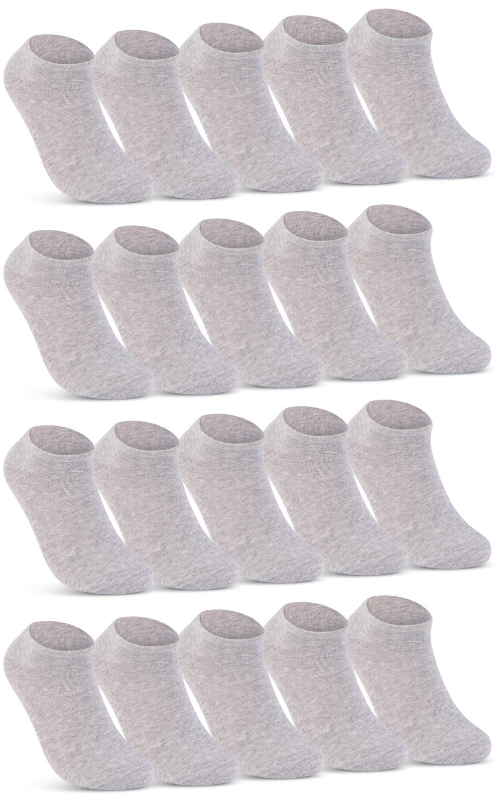 sockenkauf2410 | 20 | 30 Pairs of Trainer Socks Men Women Black White Grey Cotton