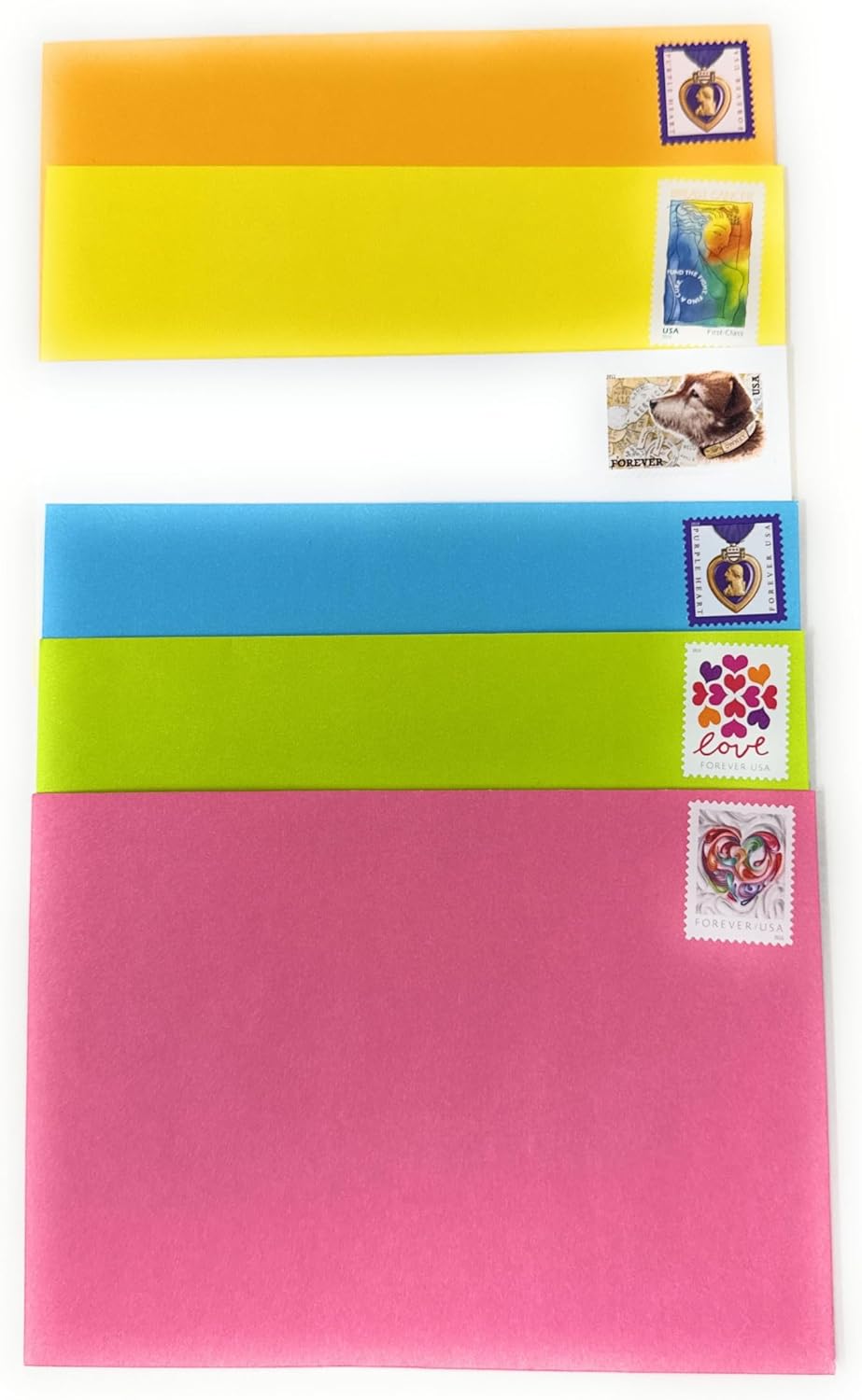 20 Forever Stamped Envelopes - #A6 Invitation Holiday Mailing Greeting Cards Gummed Stationery Envelopes (4-3/4 x 6-1/2 inch) (First-Class Mail Forever Postage Stamp Design Varies)