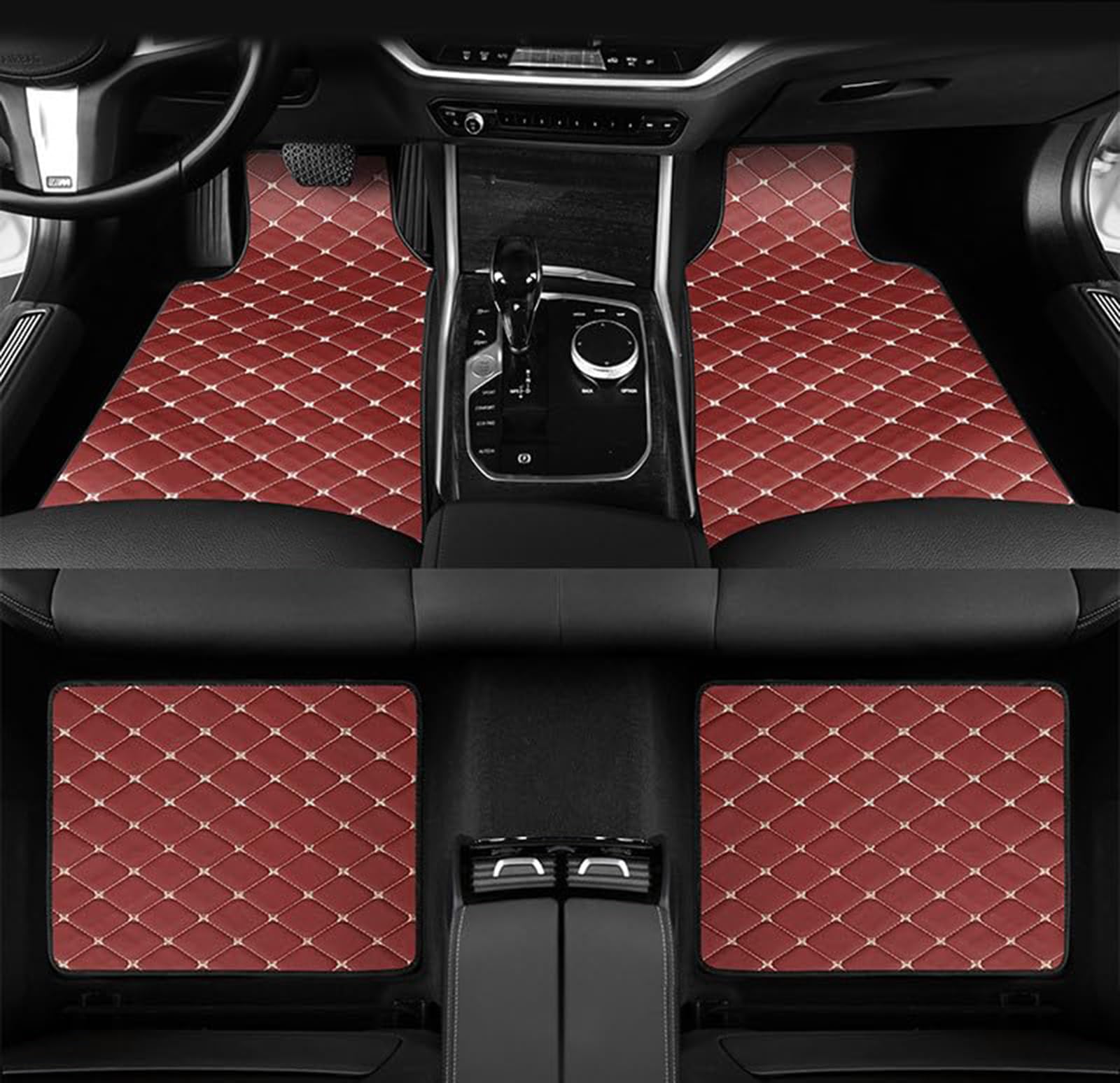 Alfombrillas de coche para Porsche Macan de fácil limpieza y base con anclajes seguros