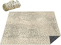 Vista 11 de Mantas de picnic impermeables plegables extra grandes, 80 x 80 pulgadas, manta de playa al aire libre, impermeable, a prueba de arena, 3 capas