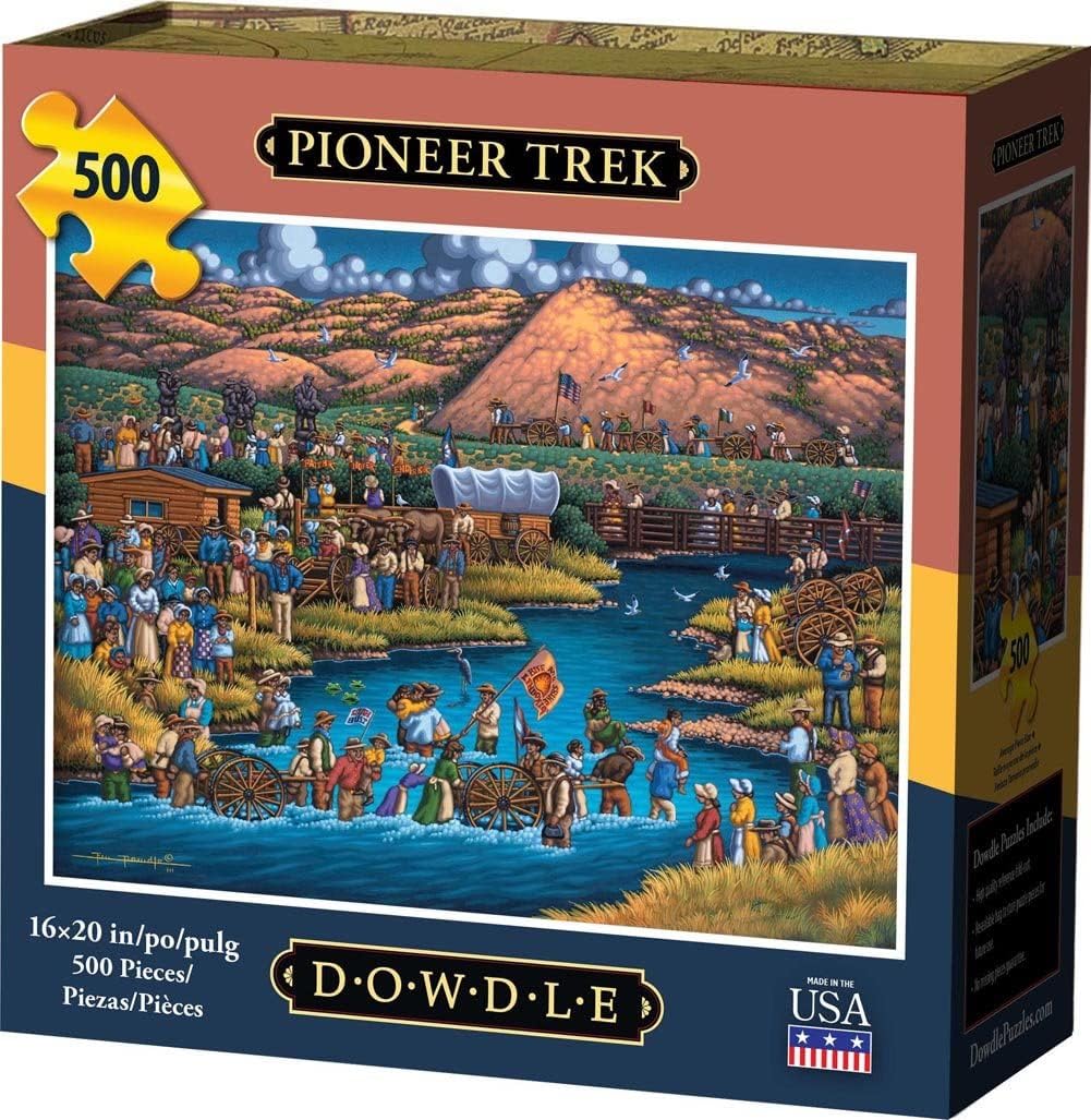 Dowdle Folk Art Pioneer Trek Puzzle (500 Piece)