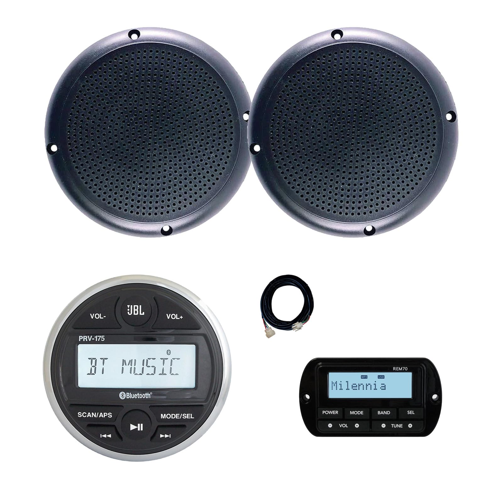 Amazon.com: JBL PRV-175 Marine Gauge Hole Mount USB Bluetooth AM