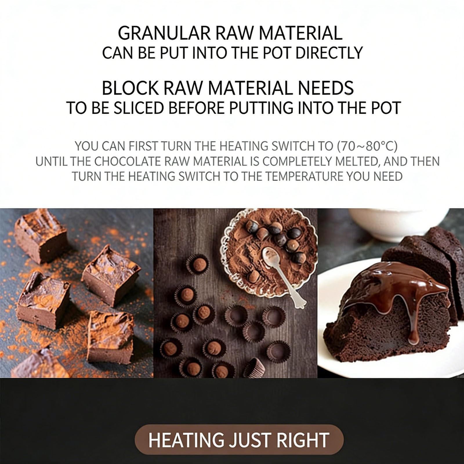 Machine À Tempérer le Chocolat, Appareil Professionnel de Fonte de Chocolat Avec Contrôle de Température de 30 À 85 °C et Capacité de 1,5 L/récipient, en Acier Inoxydable, Idéal pour le Lait, le Café