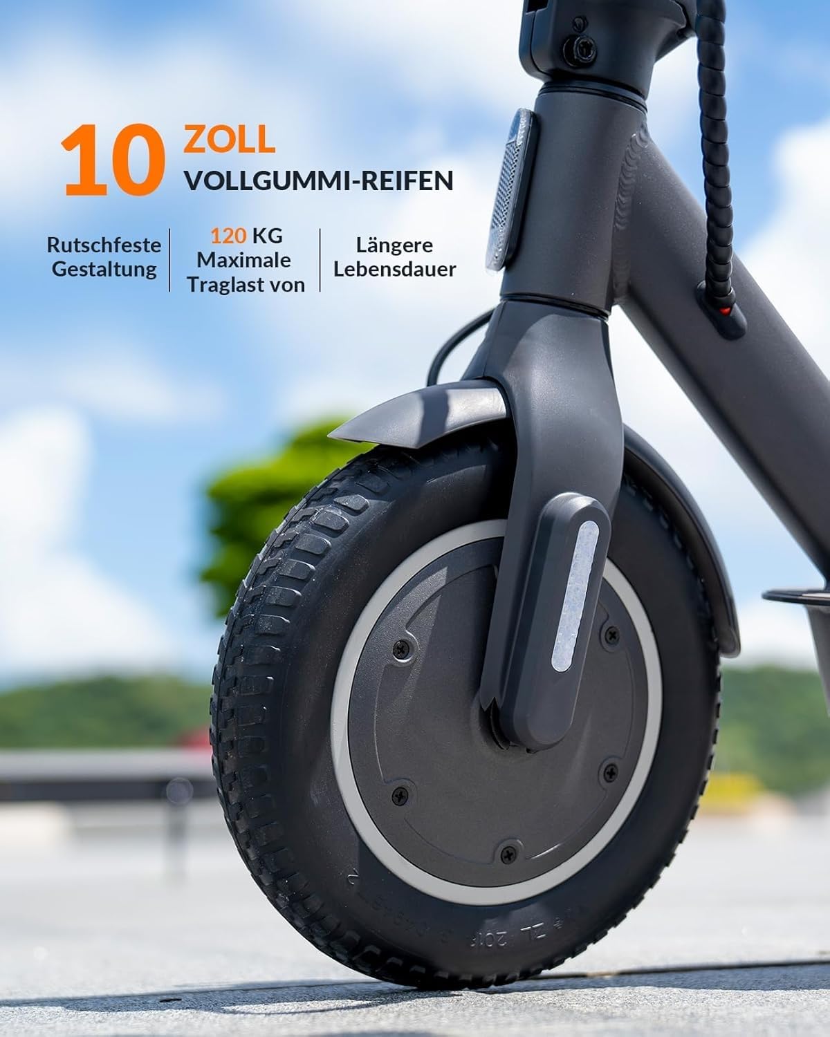 5th Wheel V30/V40Pro/V30Plus E Scooter mit Straßenzulassung, 20km/h, 32/40km Reichweite, 10/8,5 Zoll E Roller, 120kg Tragkraft, Blinker, APP, Vierfach-Federung,Dual-Bremse Elektroroller für Erwachsene