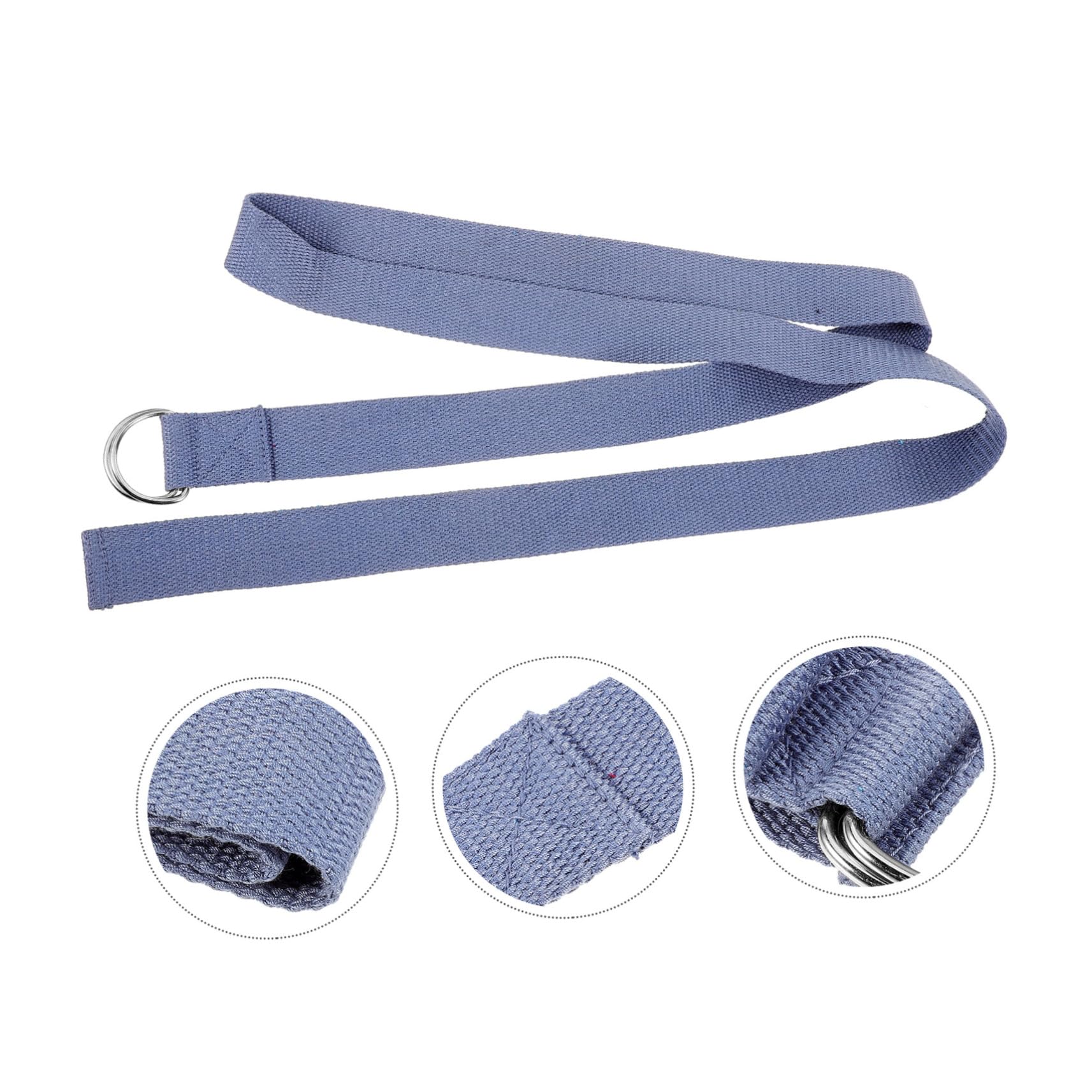 ibasenice Yoga Strap Professional Stretching Band Fitness Band Exercise Mat Holder Comfortable Material Enhance Your Flexibility Health