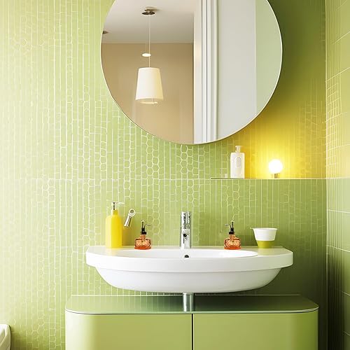 Miniatura 3 de Dispensador de jabón de vidrio vintage, estilo granja, naranja, con bomba para baño y cocina