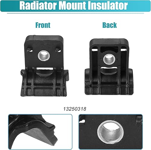 Miniatura 5 de X AUTOHAUX 2pcs soporte superior del radiador para Chevrolet Cruze 2011-2016 para Chevrolet Cruze Limited 2016 para Buick Verano 2012-2017