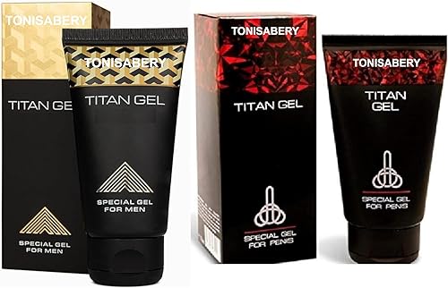 Miniatura 2 de Tonisabery Enlarger Titan Gel Red para Hombres Original Masculino Gel de Ampliación Oro con Titan Gel Crema de Masaje Rojo (Paquete de 2)