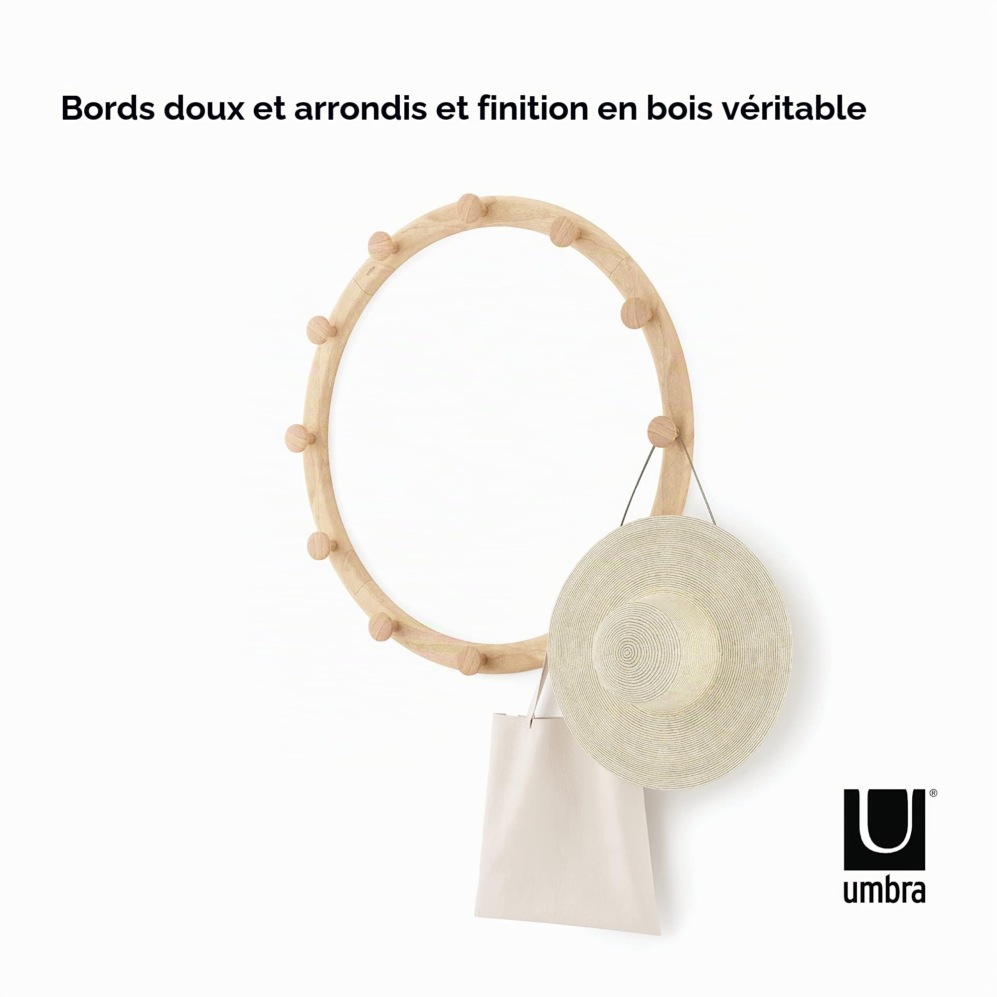 Umbra Slinka Lot de 4 crochets, Naturel