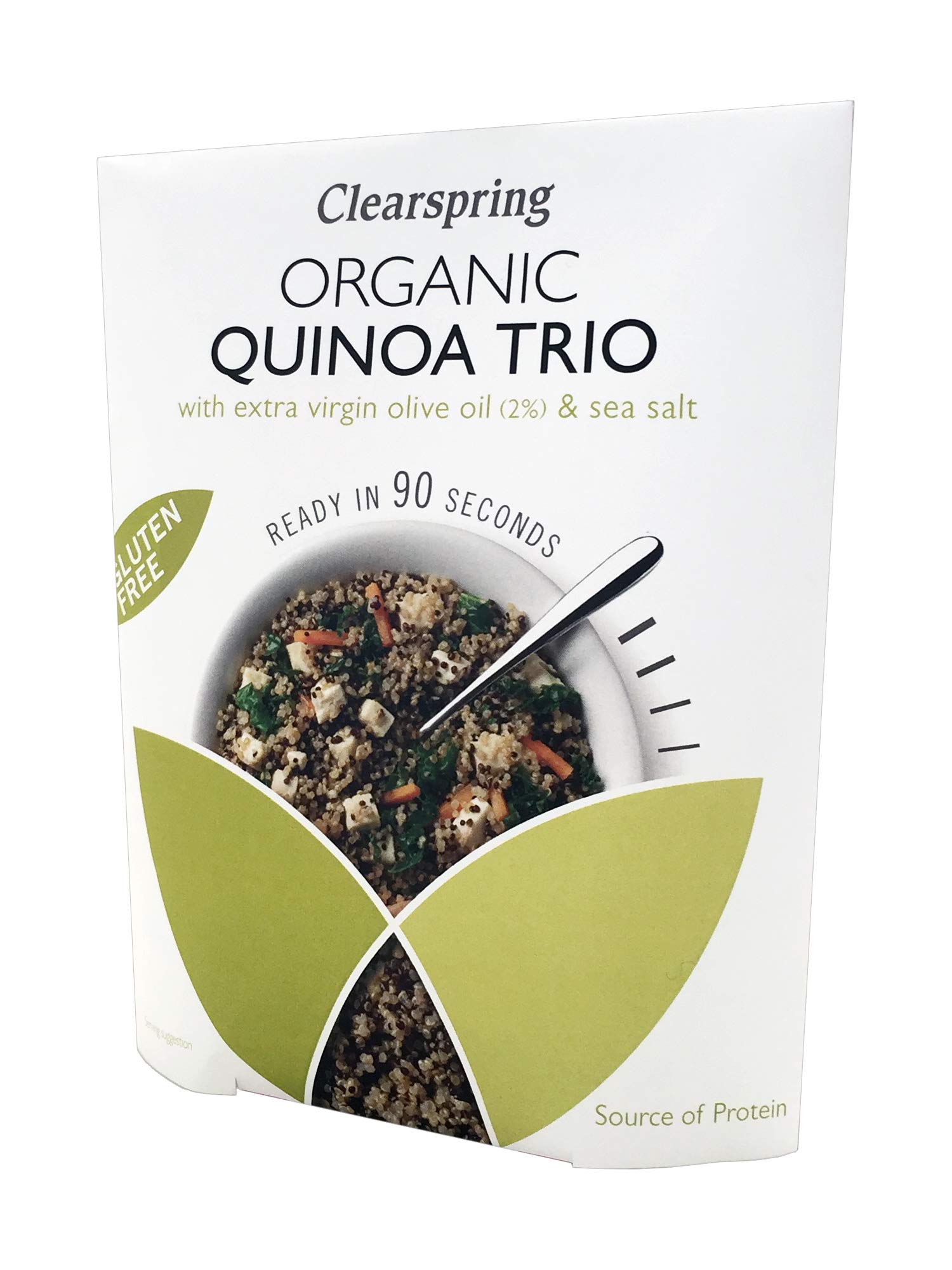 Clearspring Bio Quinoa Trio mit nativem Olivenöl und Meersalz, 250 g, 5 Stück