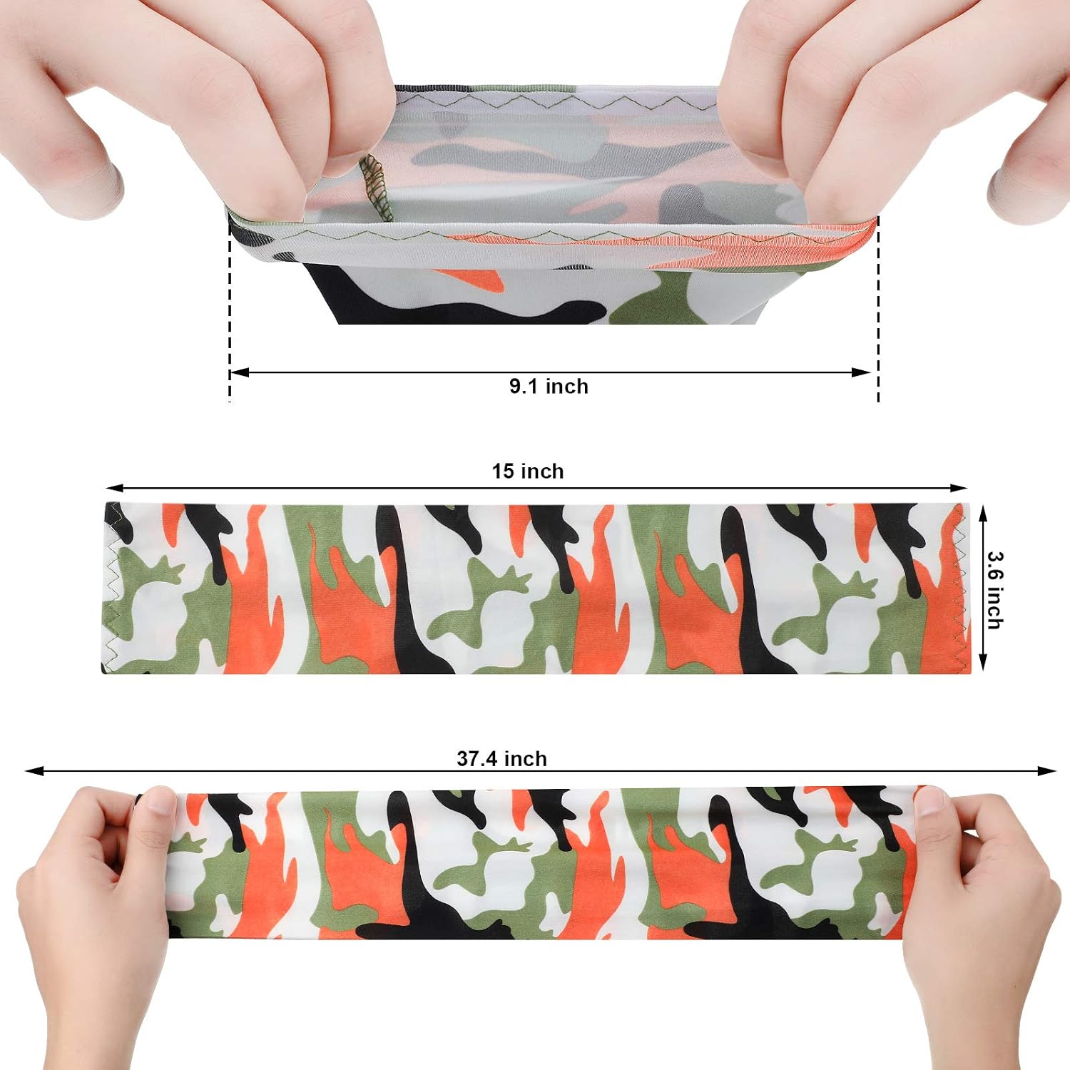 12 Sets UV Protection Face Covering Neck Gaiter Scarf and Ice Silk Cooling Arm Sleeves for Summer