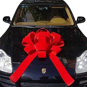 Mifflin-USA - Big Car Bow - Metallic Red, 18 Inch - Giant Gift Bow For Birthday, Christmas - Huge Car Décor - View #7