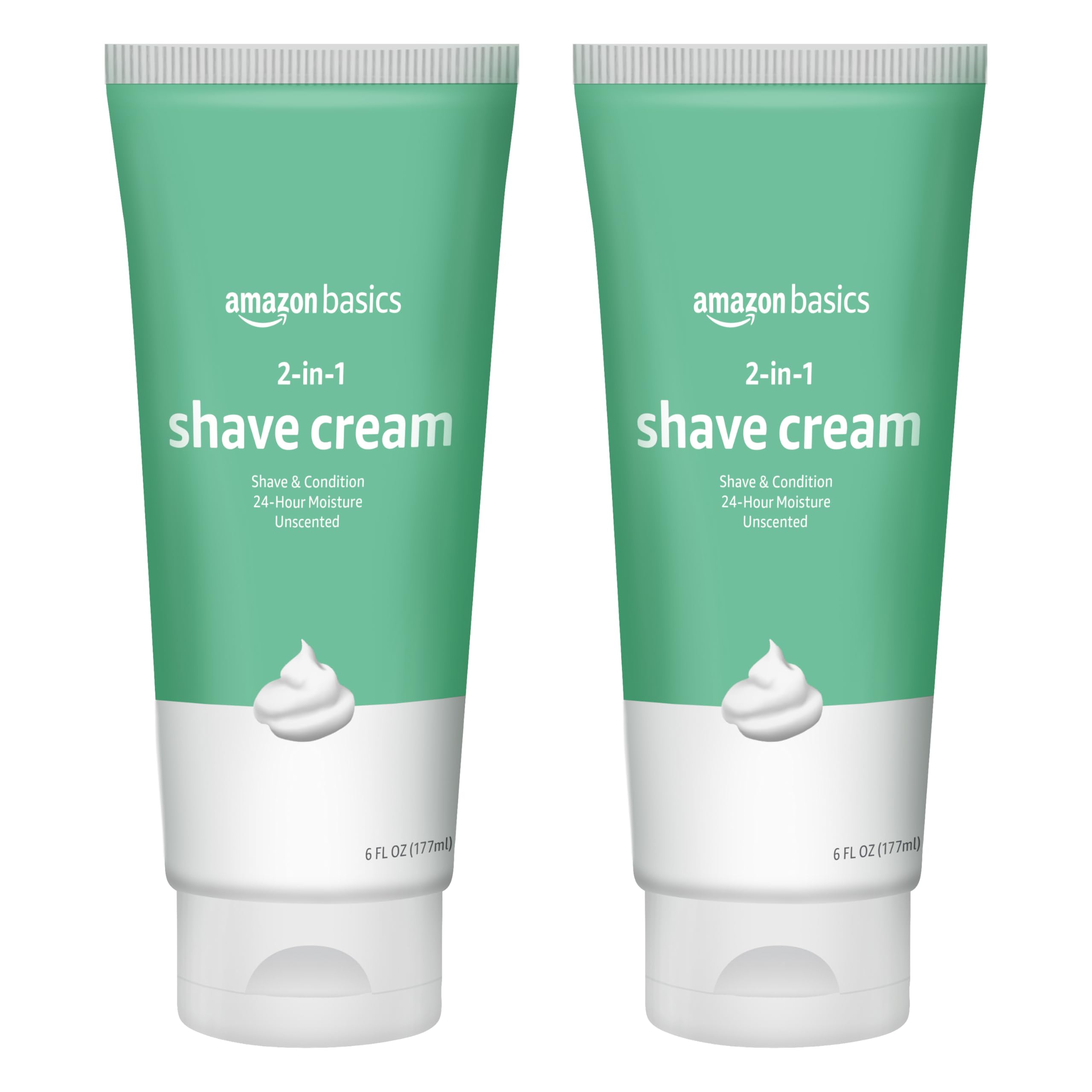 Amazon Basics 2-In-1 Moisturizing Shave Cream