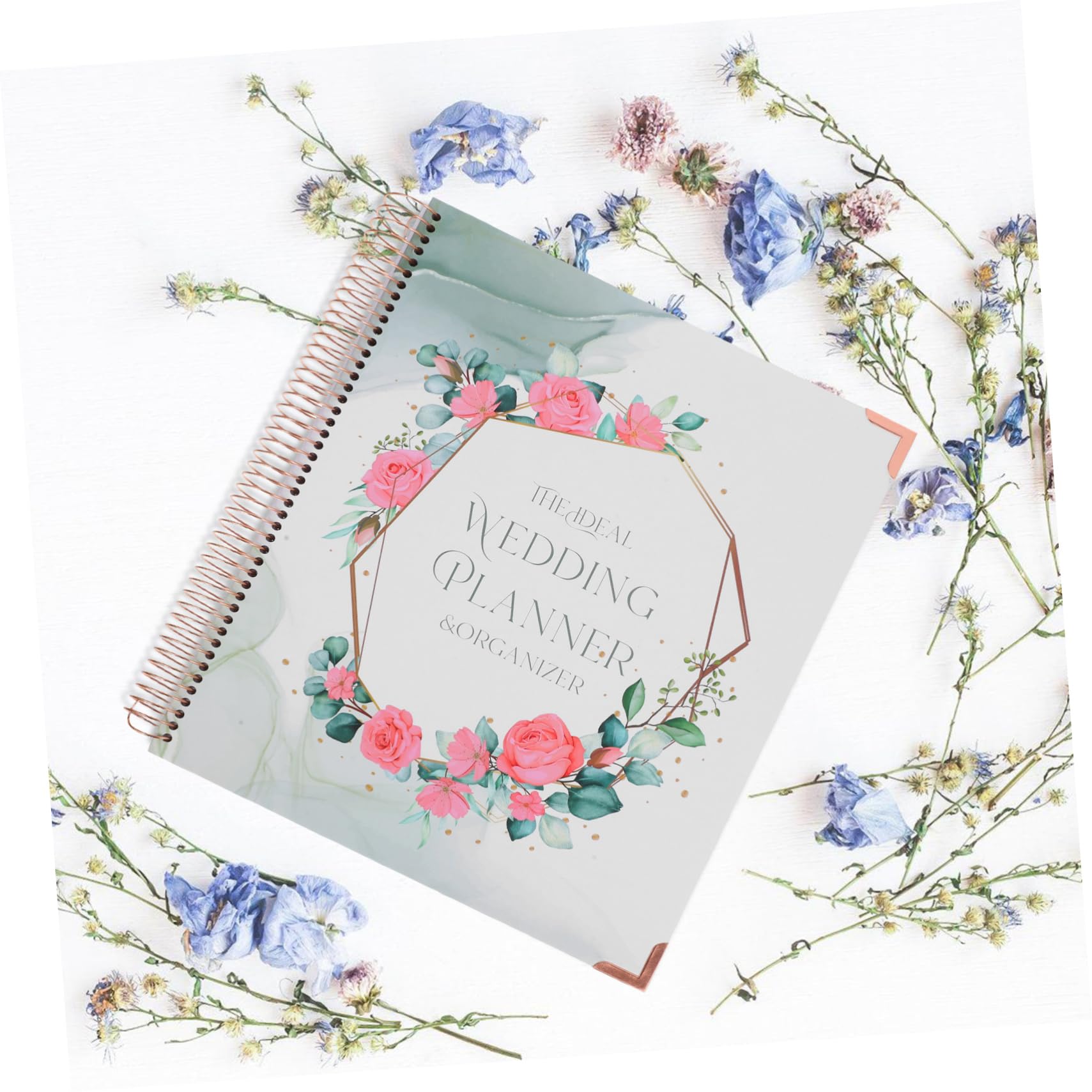 HOMSFOU Hochzeitsplaner Buch für Verlobung und Hochzeit Detaillierter Zeitplan Budgetplanung Notizbuch aus Papier für Hochzeitsplanung