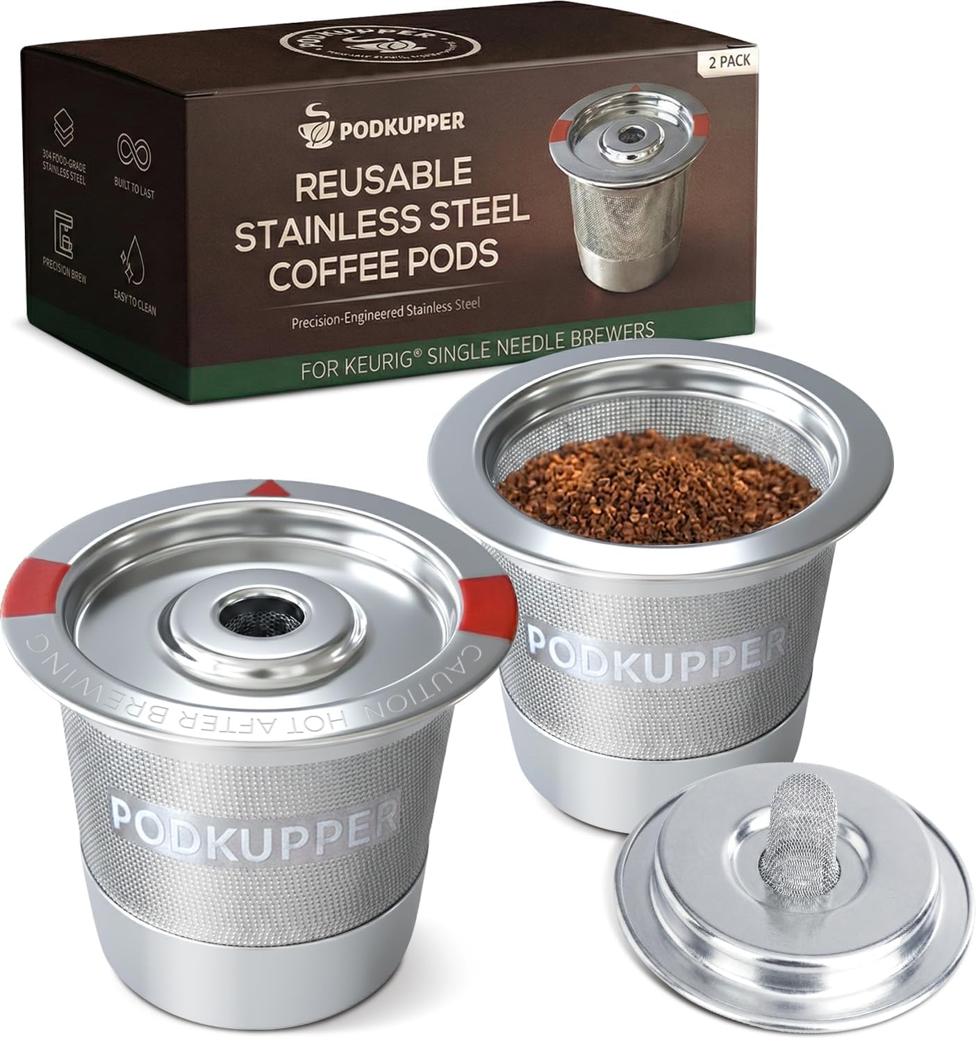 Stainless Steel Reusable K Cups for Keurig K-Mini Mate, K-Express